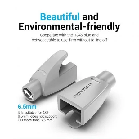 Vention Funda Protectora RJ45 IODH0-50, 50 Unidades, Gris